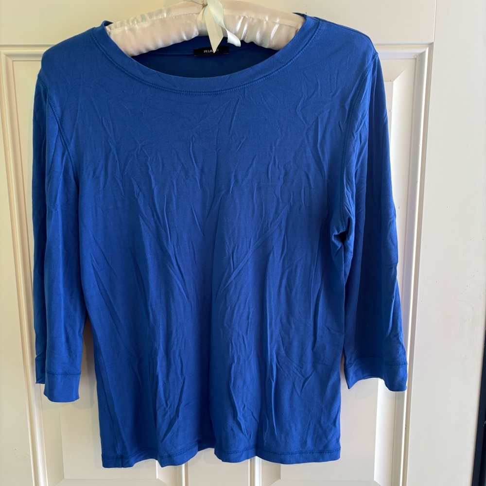 RIANI Blue Long Sleeve Tee